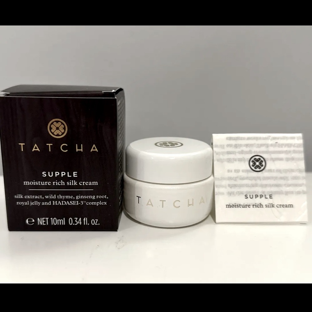 Tatcha Supple Moisture Rich Silk Cream New in Box 10 ML .34 FL Oz